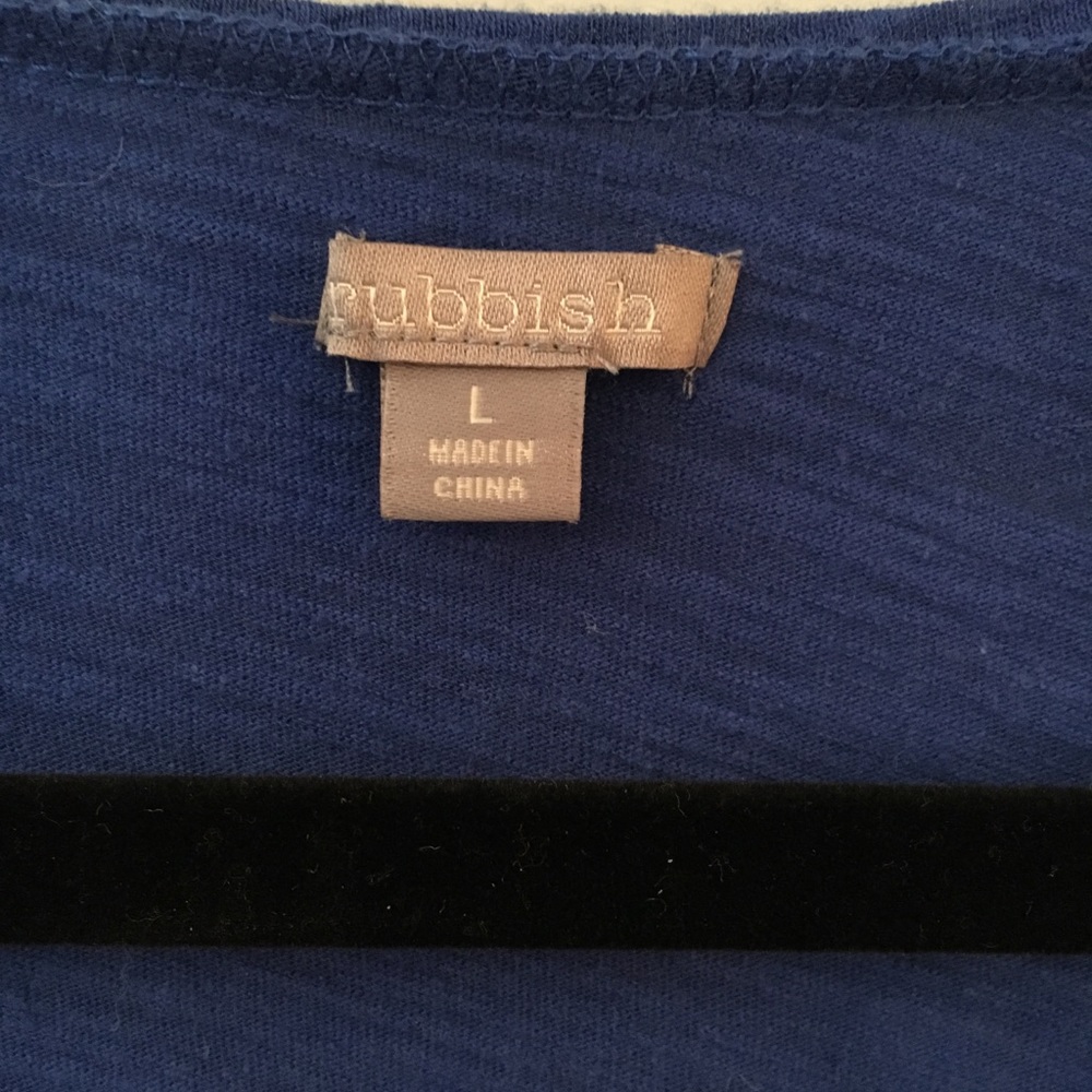 Royal blue short sleeve shirt